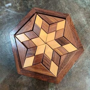 Brown Wooden Jigsaw Puzzle