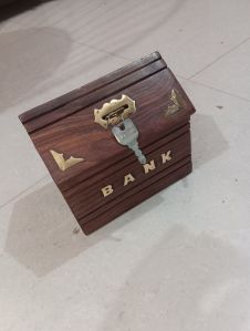 Handmade Wooden Money Box
