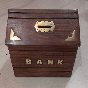 Handmade Wooden Money Box