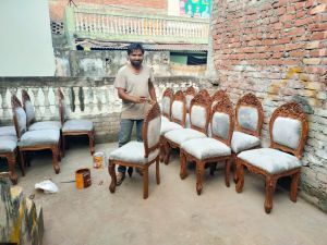 Carved Wooden Chairs