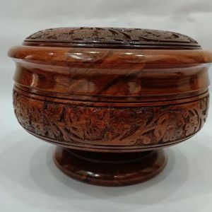 Handcrafted Wooden Chapati Box