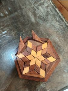Brown Wooden Jigsaw Puzzle