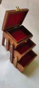 Wooden 3 Layer Jewellery Box