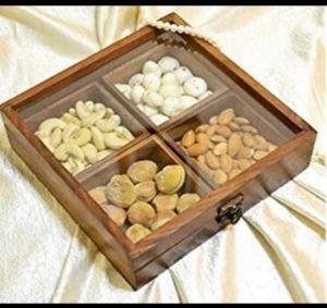 Brown Wooden Dry Fruit Box