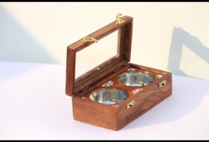 Brown Wooden Mukhwas Box
