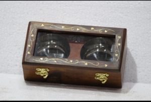 Brown Wooden Mukhwas Box