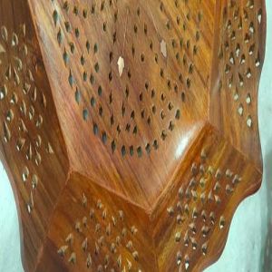 Handmade Wooden Round Tray Set
