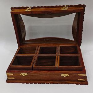 Sheesham Wooden Spice Box
