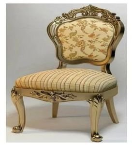 Teak Wood Wooden Carved Chair With Cushion