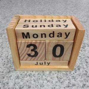 Wooden Desk Calendar