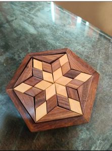 Brown Wooden Jigsaw Puzzle