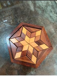 Brown Wooden Jigsaw Puzzle