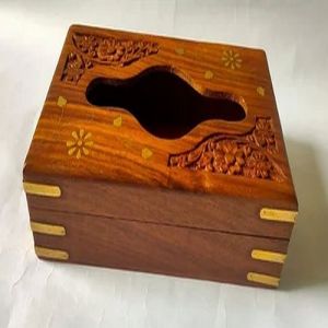 Wooden Tissue Box