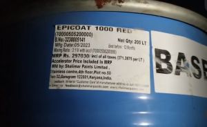 Epicoat 1000 Red Industrial Epoxy Coating