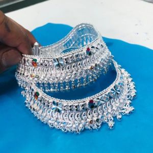 Silver Designer Anklets