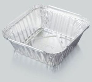 alufo 300ml square reg aluminium foil container