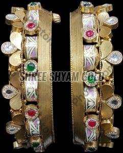 22K Hallmarked Handcrafted Gold Designer Bangles