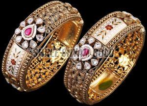 Bangle Fancy Kundan Designer Bangle Set