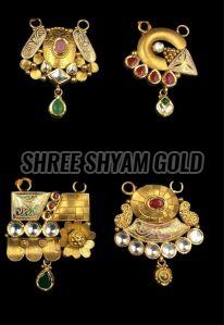 Ladies Polished Gold Mangalsutra Pendant