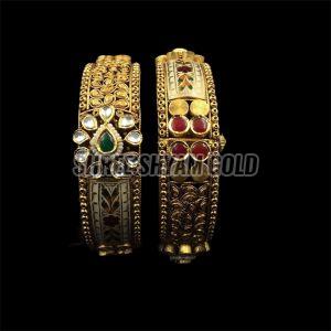 Bangle Fancy Kundan Designer Bangle Set