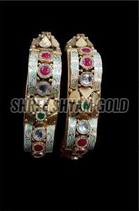 22K Hallmarked Handcrafted Gold Designer Bangles