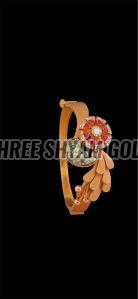 Rose Gold Designer Enamel Ring
