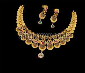 Royal Designer Antique Gold Necklace Set