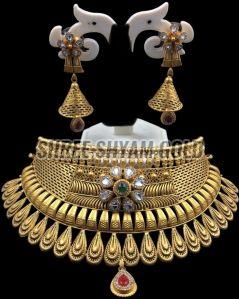 Royal Ethnic Gold Necklace Set