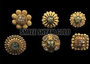 Traditional Meenakari Gold Finger Ring