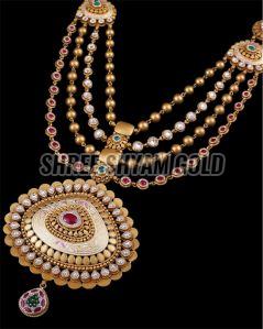 Ladies Triple Layer Gold Necklace