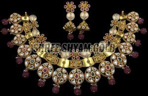 Traditional Royal Meenakari Gold Necklace Set