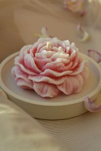 Peony Flower Shaped  Candle