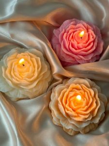 Peony Flower Shaped  Candle