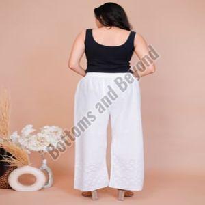 Ladies Floral Chikankari Palazzo
