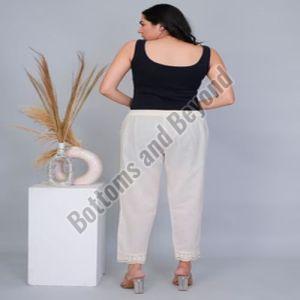 Ladies Golden Grace Khadi Crochet Pant