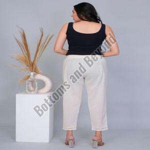 Ladies Timeless Weave Khadi Crochet Pants