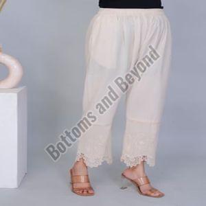 Ladies 3D Khadi Palazzo Pant
