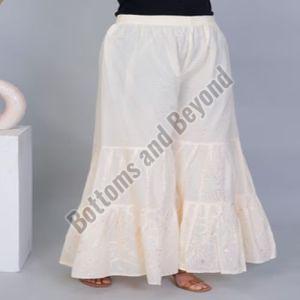Ladies Beige Sharara Pant