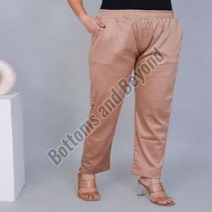 Ladies Copper Satin Silk Pant