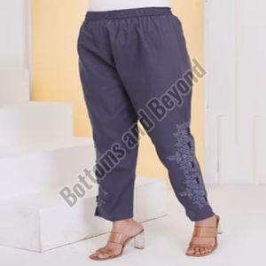 Ladies Gray Kashmiri Embroidery Pant