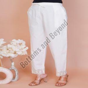 Ladies Jasmine Cutwork Off-White Crochet Pant