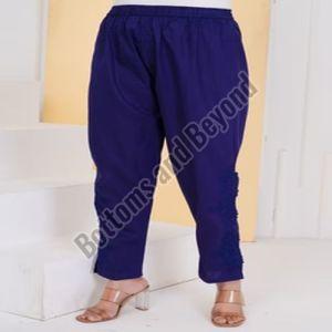 Ladies Navy Blue Kashmiri Embroidery Pant