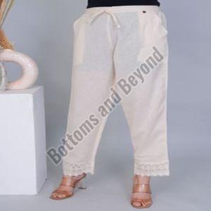 Ladies Regal Cutwork Khadi Crochet Pant