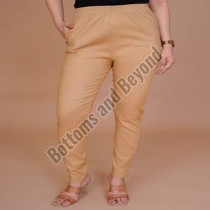 Ladies Skin Cotton Lycra Pant