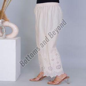 Ladies Weave Khadi Palazzo Pant