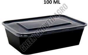 100ml Rectngular Plastic Food Containers