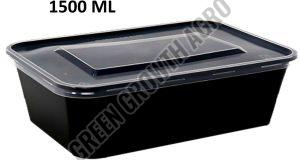 1500ml Rectngular Plastic Food Containers