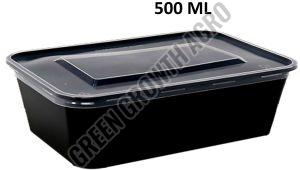 500ml Rectngular Plastic Food Containers