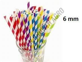 6mm Multicolor Paper Wrapped Straw