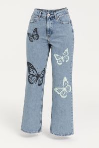 Ladies Cargo Denim Jeans